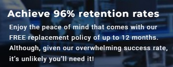 96% retention